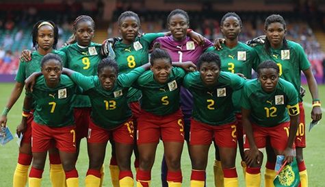 L'équipe de football féminin du Cameroun