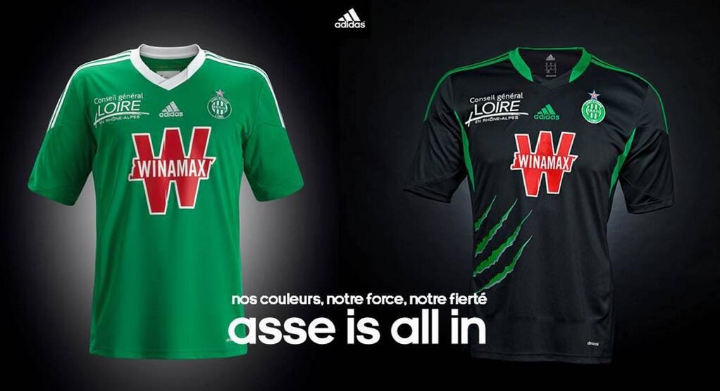 Maillot Extérieur saint etienne noir Maillot Extérieur saint etienne noir