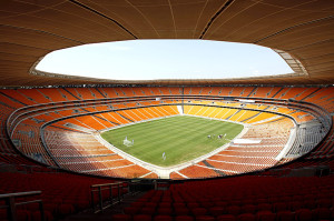 A general view of Soccer City during the official handing over of the stadium to the city of Johannesburg