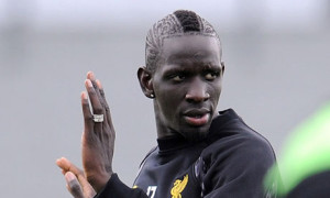 Liverpool's Mamadou Sakho during a training session
