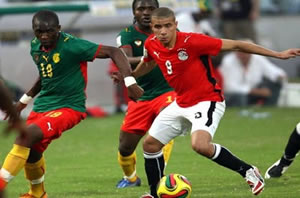 Phase de match entre Egypte et Cameroun