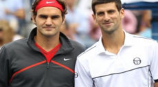 Le Suisse Federer et le Serbe Djokovic