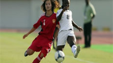 Action de match entre le Ghana et la chine