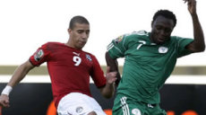 Action de match entre Nigéria et Egypte