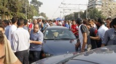 Les manifestants au Caire