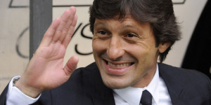 Inter Milan's coach Leonardo smiles before the start of their Italian Serie A soccer match against Lazio in Milan