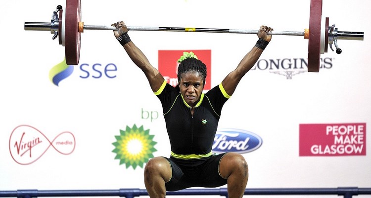 Nigeria's gold medalist Chika Amalaha co