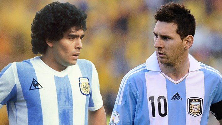 Maradona et Messi