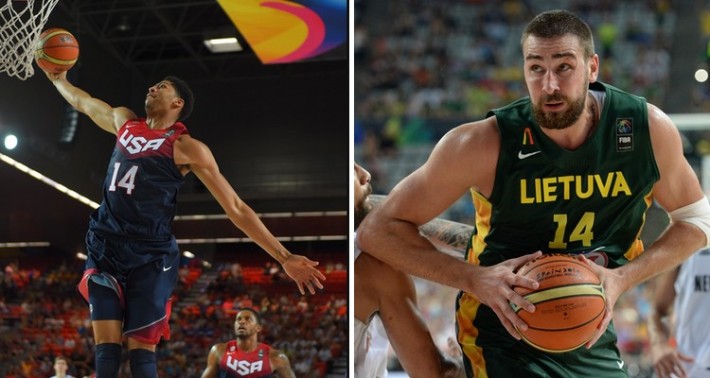 anthony davis_jonas valanciunas_team usa vs lituanie