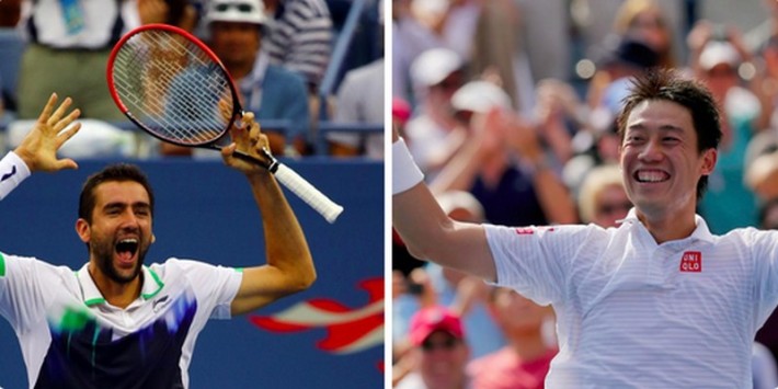 marin cilic sv Kei Nishikori _us open 2014