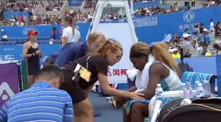 serena williams abandonne au second tour du tournoi de wuhan