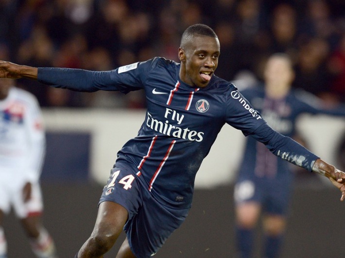 Paris Saint-Germain's French midfielder Blaise Matuidi celebrates after scoring a goal during the French L1 football match Paris Saint-Germain (PSG) vs Lyon (OL), on December 16, 2012 at the Parc des Princes stadium in Paris. AFP PHOTO / FRANCK FIFE