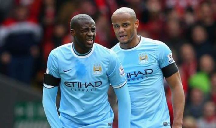 Yaya Touré et Kompany