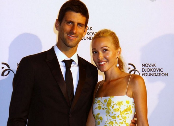 novak djokovic et son épouse jelena ristic