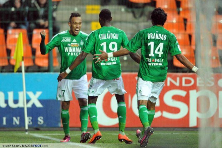 Aubameyang et ses coéquipiers de l'ASSE