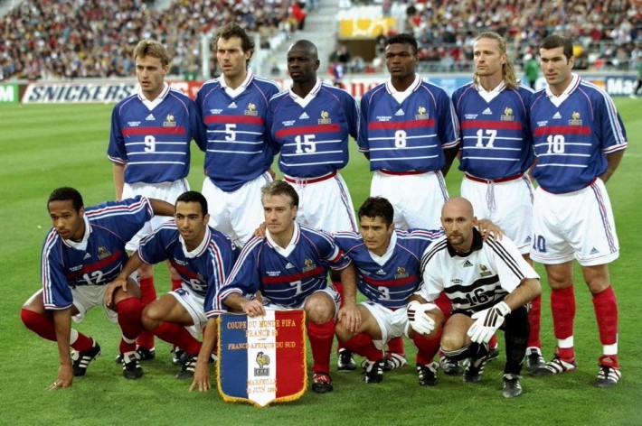 Desailly et les autres Bleus 1998