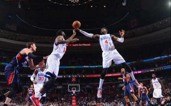 Nerlens Noel et mbah a moute des sixers a la conquete du balle