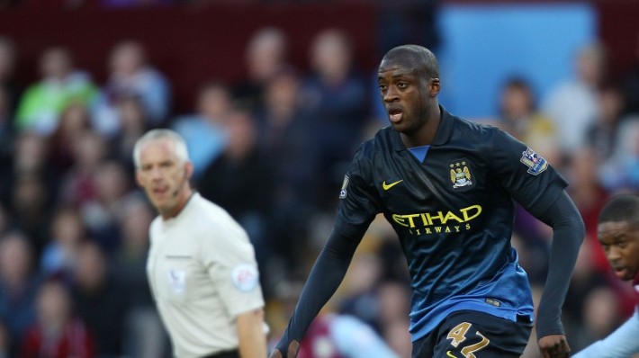 Manchester City's Yaya Toure during the game
