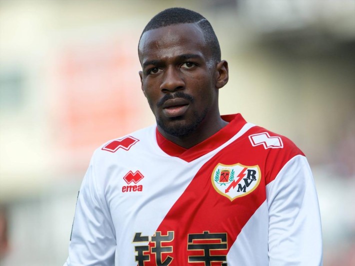 Rayo Vallecano Midfielder Gael Kakuta KAKUTA number 12 Round 12 of the BBVA league soccer mat