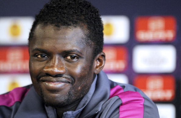 Rennes' Senegalese defender and captain Kader Mangane attends a press conference on the eve of the Group I UEFA Europa League football match Rennes against Cetltic Glasgow on October 19, 2011 at the Stade Rennais stadium, western France. AFP PHOTO DAMIEN MEYER (Photo credit should read DAMIEN MEYER/AFP/Getty Images)