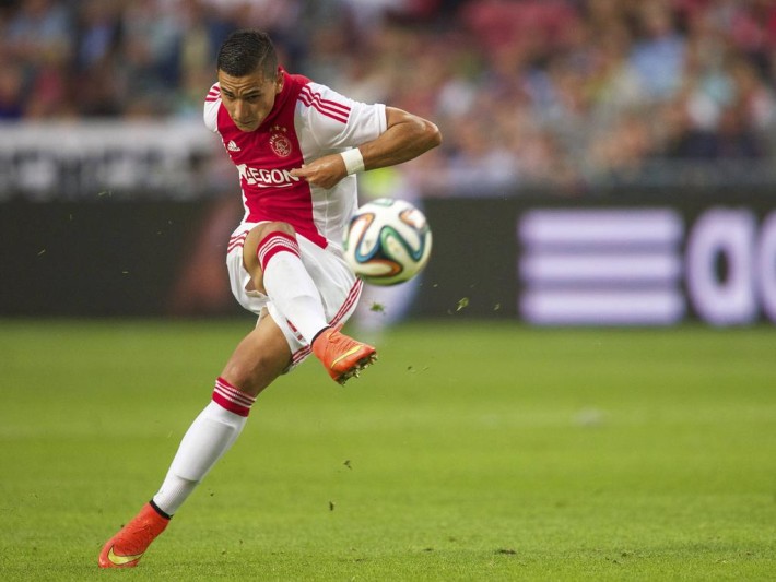 Anwar El Ghazi of Ajax during the Dutch Eredivisie match between Ajax Amsterdam and Heracles Almelo at Amsterdam Arena on September 13, 2014 in Amsterdam, The Netherlands. Ajax Amsterdam v Heracles Almelo Dutch Eredivisie 2014/2015 xVIxxIVx PUBLICATIONxINxGERxSUIxAUTxHUNxPOLxJPNxONLY 2645245
Anwar El Ghazi of Ajax during The Dutch Eredivisie Match between Ajax Amsterdam and Heracles Almelo AT Amsterdam Arena ON September 13 2014 in Amsterdam The Netherlands Ajax Amsterdam v Heracles Almelo Dutch Eredivisie 2014 2015 xVIxxIVx PUBLICATIONxINxGERxSUIxAUTxHUNxPOLxJPNxONLY