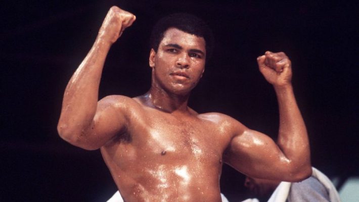 Joie de Mohamed Ali (USA) - Championnat du Monde 1976 - 24.05.1976 -