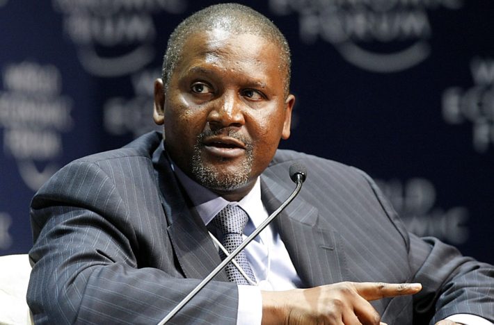 Aliko Dangote, President and Chief Executive of Nigeria's Dangote Group speaks during the final session of the World Economic Forum on Africa meeting in Cape Town June 6, 2008. REUTERS/Mike Hutchings (SOUTH AFRICA)