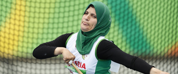 2016 Rio Paralympics - Athletics - Women's Club Throw - F32 Final - Olympic Stadium - Rio de Janeiro, Brazil - 09/09/2016. Mounia Gasmi of Algeria competes. REUTERS/Jason Cairnduff FOR EDITORIAL USE ONLY. NOT FOR SALE FOR MARKETING OR ADVERTISING CAMPAIGNS.