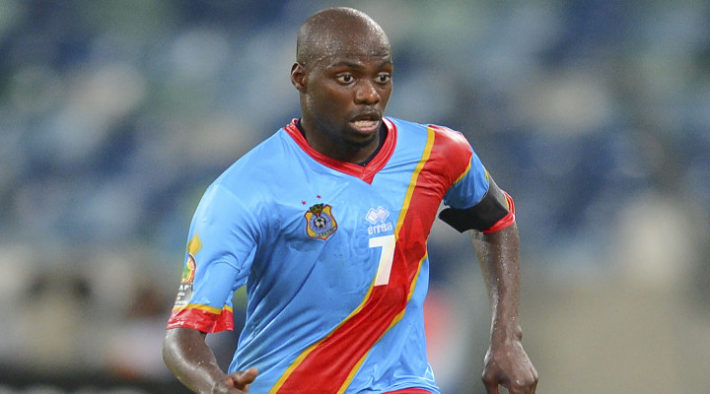 Youssouf Mulumbu of the Democratic Republic of Congo during the 2013 Orange Africa Cup of Nations football match between DR Congo and Mali at the Moses Mabhida Stadium in Durban, South Africa, on January 28, 2013©Barry Aldworth/BackpagePix