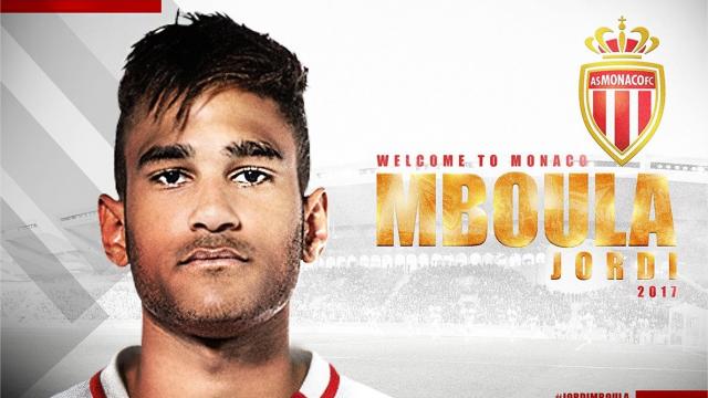 Maillot Domicile AS Monaco Jordi MBOULA Maillot Domicile AS Monaco Jordi MBOULA