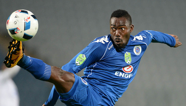 JOHANNESBURG, SOUTH AFRICA - MARCH 08: Dove Wome of SuperSport during the Nedbank Cup, Last 32 match between Moroka Swallows and SuperSport United at Dobsonville Stadium on March 08, 2016 in Johannesburg, South Africa. (Photo by Lefty Shivambu/Gallo Images)