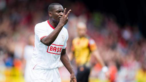 Standard's Paul-Jose M'Poku Ebunge reacts during the Jupiler Pro League match between KV Mechelen and Standard de Liege, in Mechelen, Sunday 30 July 2017, on the first day of the Jupiler Pro League, the Belgian soccer championship season 2017-2018. BELGA PHOTO JASPER JACOBS