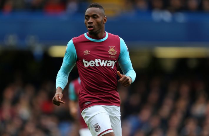 LONDON, ENGLAND - MARCH 19 : Diafra Sakho of West Ham United during the Barclays Premier League match between Chelsea and West Ham United at Stamford Bridge on March 19, 2016 in London, England. (Photo by Catherine Ivill - AMA/Getty Images)