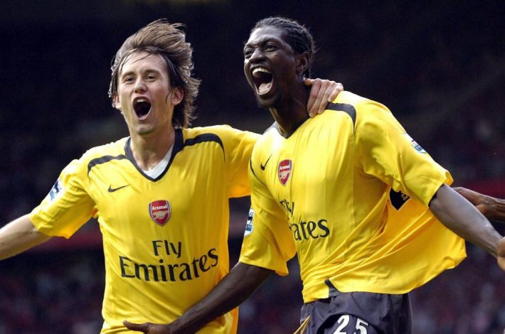 adebayor et rosicky