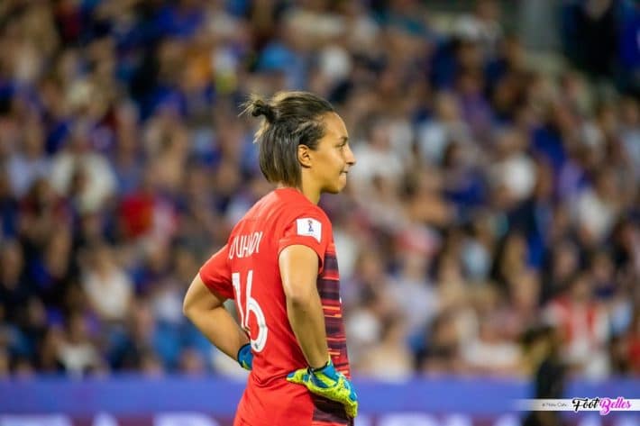 Sarah Bouhaddi (équipe de France) : "Le jour du match (contre les USA), il n'y aura pas de favori"