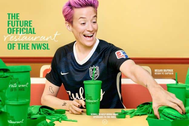 NWSL : Megan Rapinoe (Seattle Reign) prête son image pour attirer des sponsors