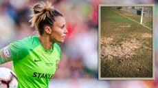 Primera Iberdrola - La gardienne du FC Barcelone, Sandra Paños dénonce l’état d'un terrain de foot