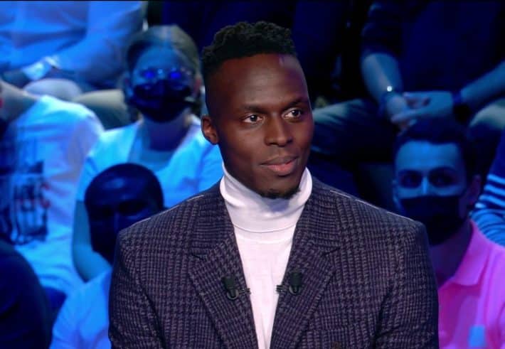 Edouard Mendy sur le plateau de Canal +