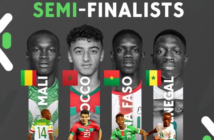 CAN U17 : Sénégal-Burkina et Maroc-Mali, les demi-finales