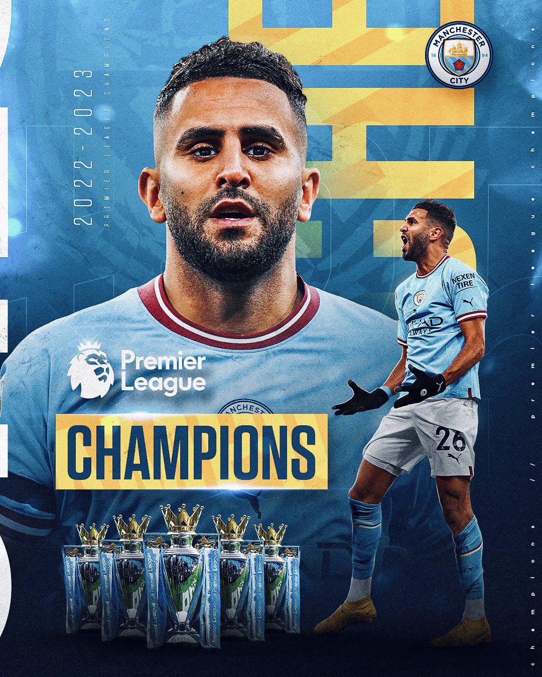 Mahrez devient le joueur le plus titré de la Premier League Africa Top Sports