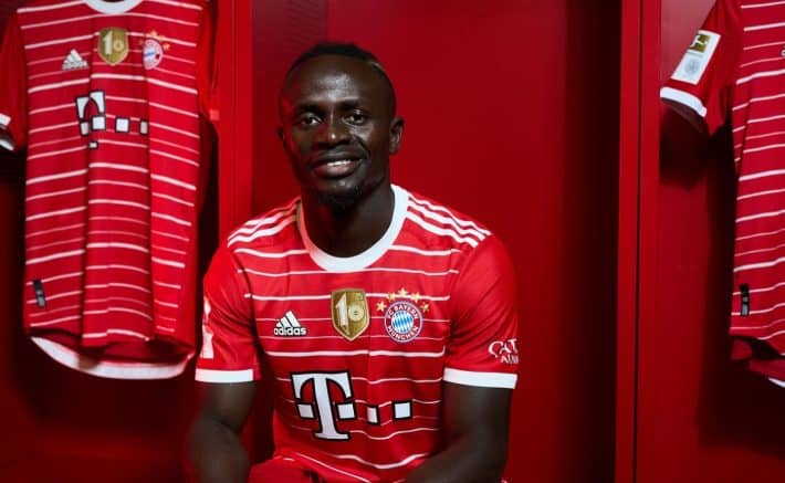 Sadio Mané et le Bayern Munich dévoilent le maillot de la saison prochaine