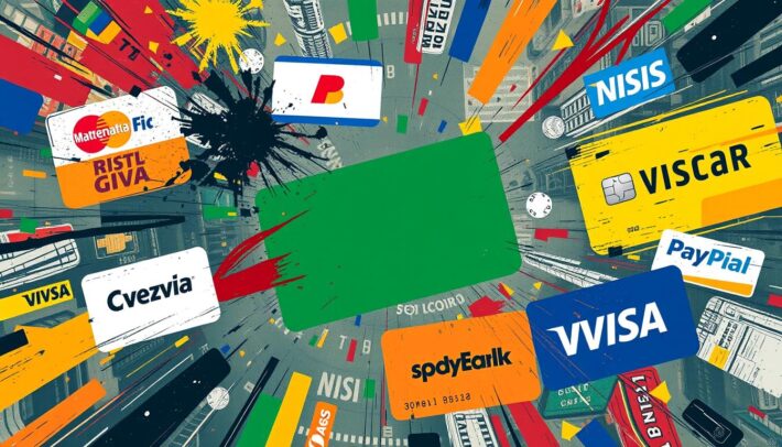 Créer une image représentant les différentes méthodes de paiement proposées par les bookmakers en ligne