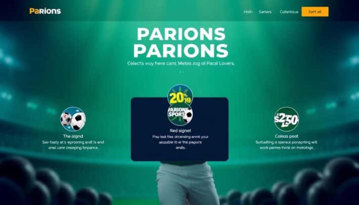 Image de la page d'accueil de Parions Sport en ligne