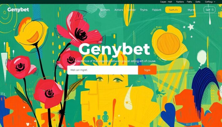 Image de la page d'accueil du site Genybet