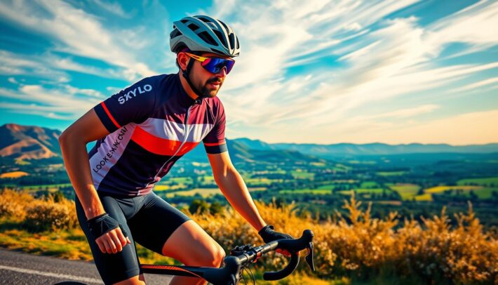 Image d'un cycliste portant un maillot de cyclisme