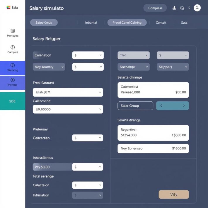 Interface intuitive du simulateur portage salarial Umalis Group
