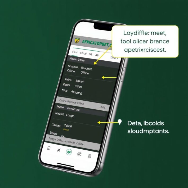 Interface mobile multilingue pour les pronostics sportifs africains