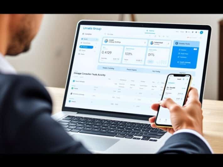 Interface utilisateur des outils digitaux d'Umalis Group pour le portage salarial Interface utilisateur des outils digitaux d'Umalis Group pour le portage salarial