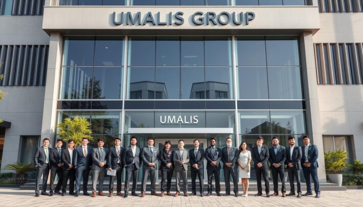 Siège social d'Umalis Group avec son équipe dirigeante Siège social d'Umalis Group avec son équipe dirigeante