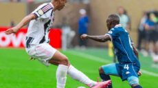 Duel entre Lorch et un défenseur de la Juventus, Coupe du monde des clubs